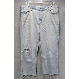 Elizabeth And James High Rise Crop Jeans Size 18